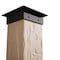 Ekena Millwork Rough Cedar Faux Wood Non-Tapered Square Column Wrap w/ Standard Capital & Base, 6"W x 20'H COLURC06X240STUF - alternate 5